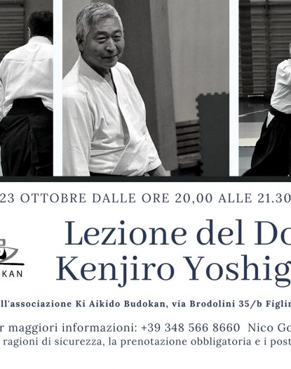 Lezione del Doshu Kenjiro Yoshigasaki